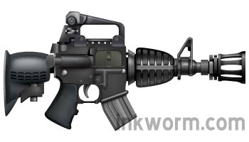 Cartoon M4 Assault Rifle